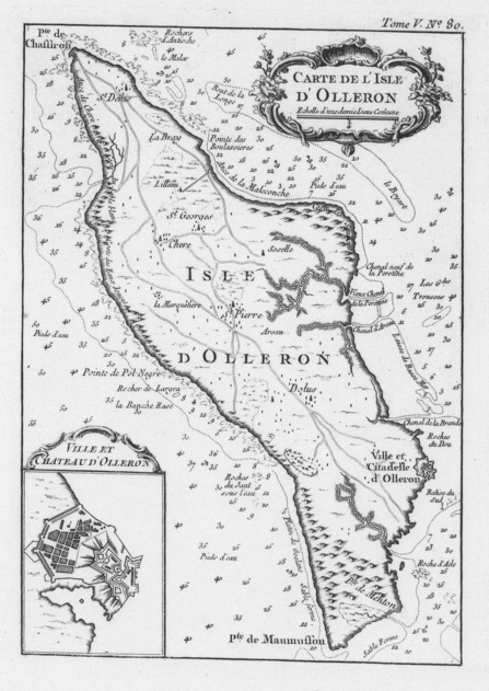 Carte de l'Isle d'Olleron par Jacques-Nicolas Bellin en 1764 Carte de l'Isle d'Olleron par Jacques-Nicolas Bellin en 1764
