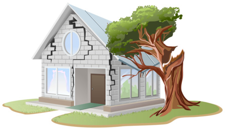 Fissures de la maison Fissures de la maison