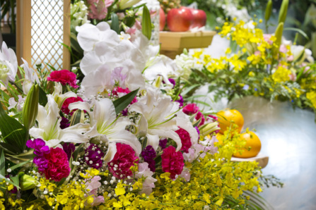 Compositions florales pour enterrement