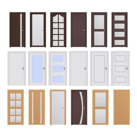 Différents modèles de portes