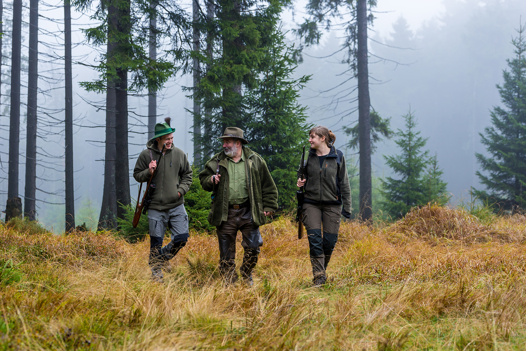 Jeunes chasseurs