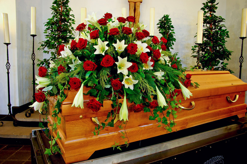 Fleurs pour enterrement