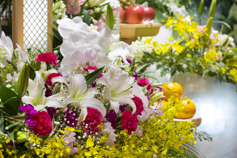 Compositions florales pour enterrement